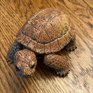 Realistic Brown Turtle Toy